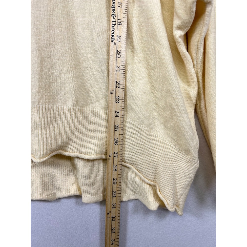 Dokotoo Sweater Soft Womens 2XL Yellow Oversized Relaxed Balloon Sleeve Pullover - Picture 6 of 9